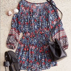 Navy and red American Eagle romper